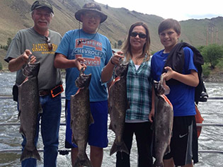 Great catch of Salmon